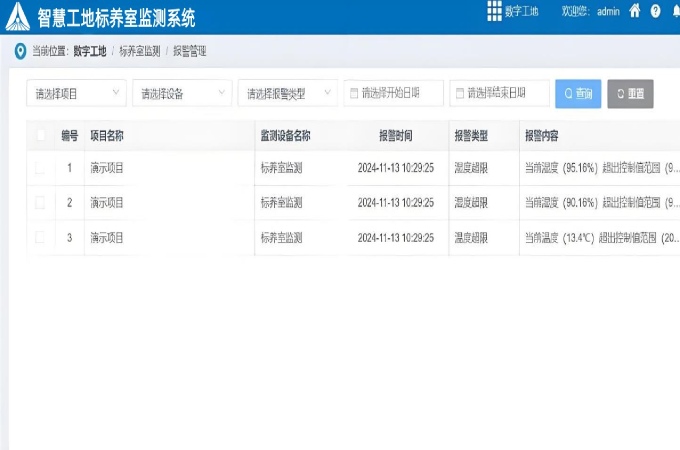 环境温湿度实时监测与报警